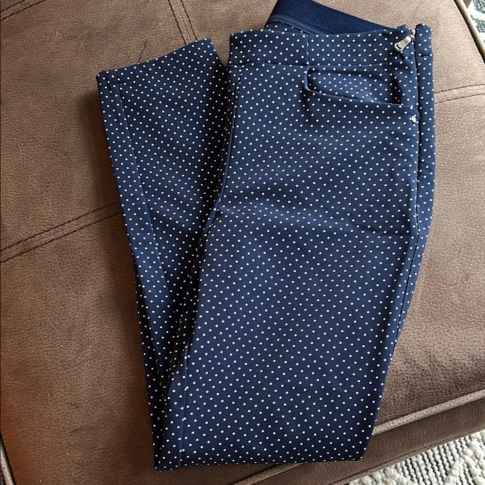 RLX Ralph Lauren Navy Polka Dot Pants
